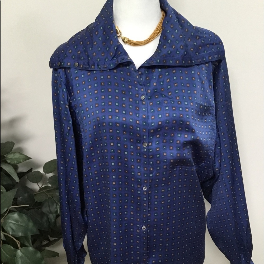 Baldanza blue blouse